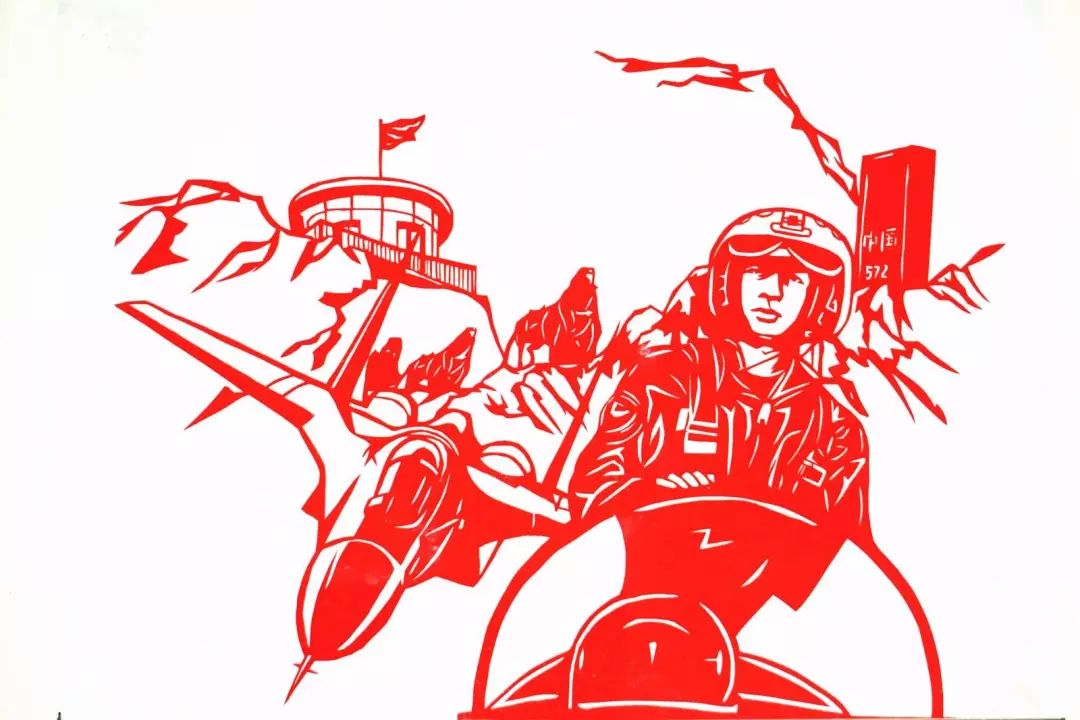 分享|军营创意剪纸，别样的年味兵味!