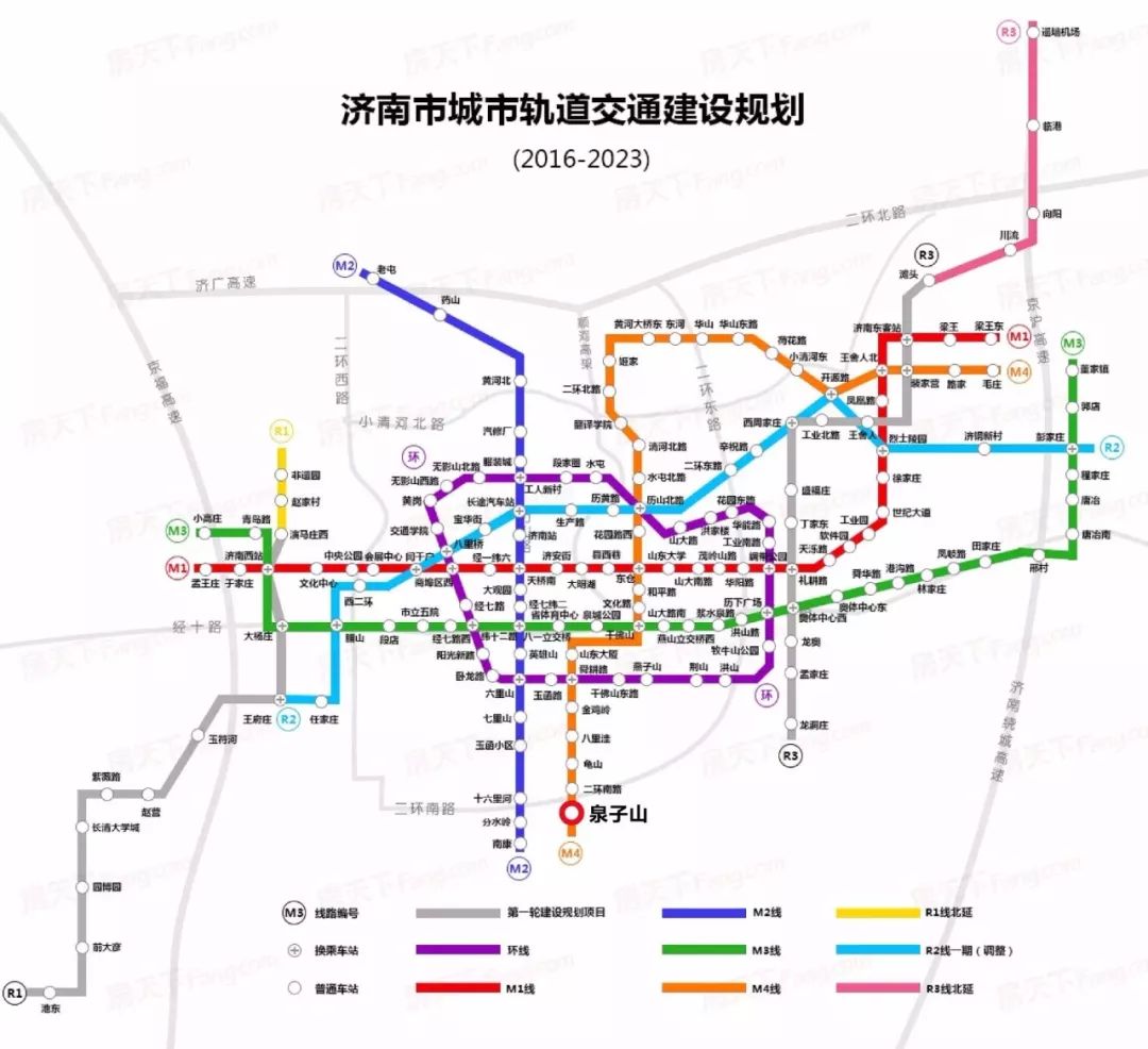 此外,济南规划中的m4地铁也将沿线穿过领秀城!