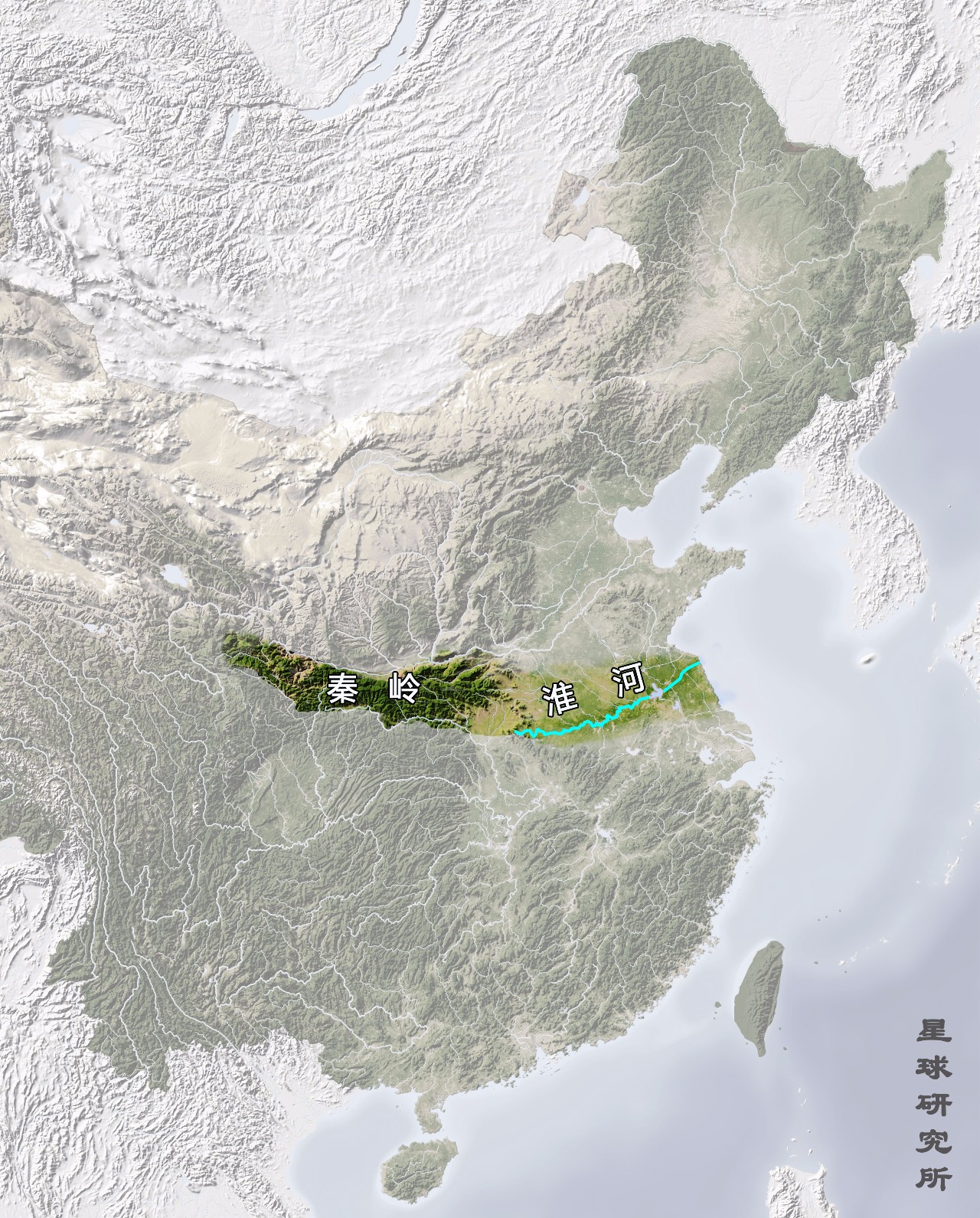 11张地形图，快速了解陕西省各地级市_秦岭