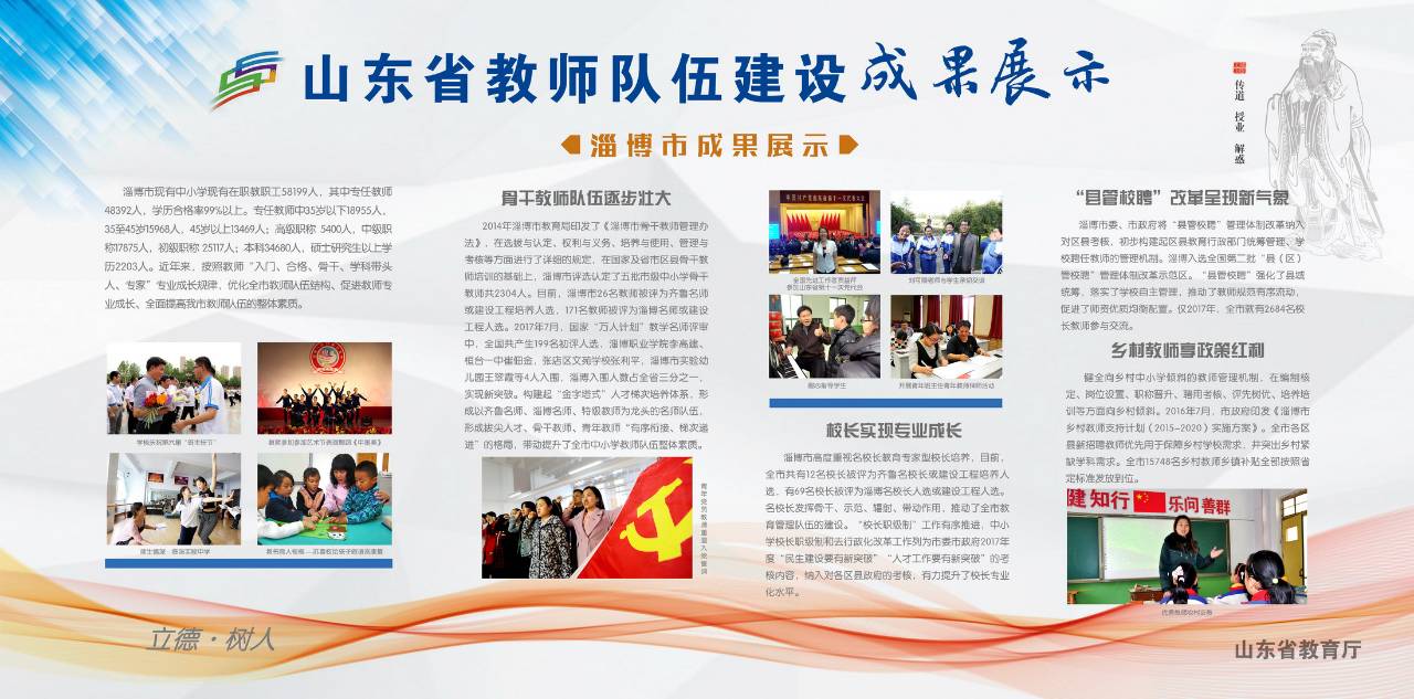 关注丨看展板!山东省教师队伍建设都有哪些成果?