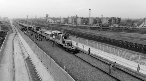 通辽至新民北高铁铺轨 未来沈阳到通辽只需1.