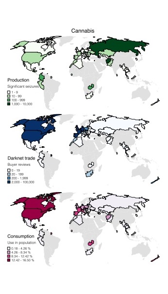 牛津新研究：暗网毒品网络地理地图