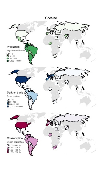 牛津新研究：暗网毒品网络地理地图