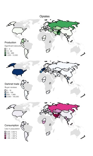 牛津新研究：暗网毒品网络地理地图