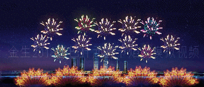 带着康巴什人民的深情祝福纵情绽放,振奋人心的绚丽色彩彰显出全城