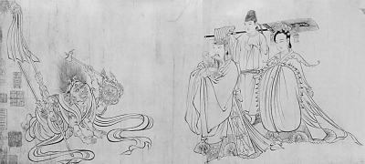 天王送子说摩耶|吴道子|送子天王图|蓝毗尼_新浪新闻