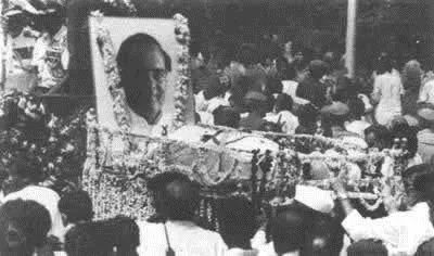 ▲拉吉夫·甘地的葬礼