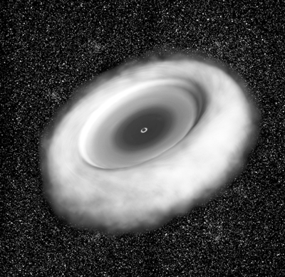 环绕超大黑洞的旋转气云首次现身 证实天文学家预言