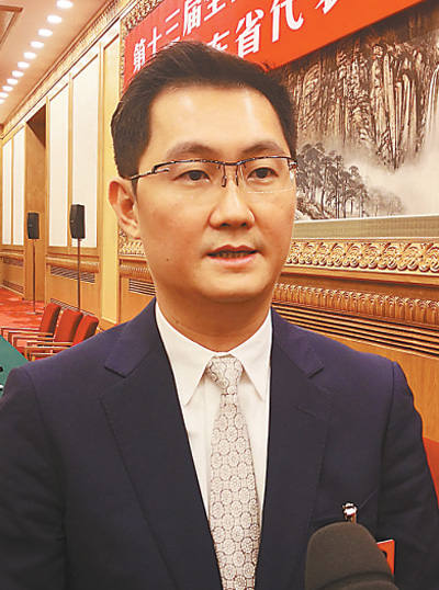 马化腾 本报记者 杜尚泽摄