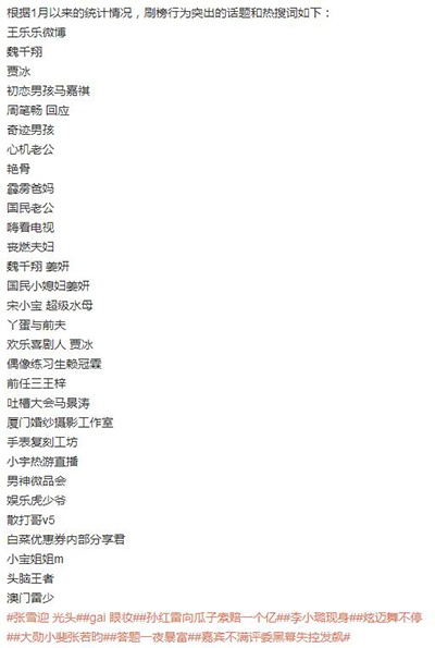 周笔畅张若昀存在刷热搜榜的行为?工作室如此