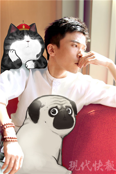 人气漫画家白茶送爱庞新年寄语:巴扎黑,2018年