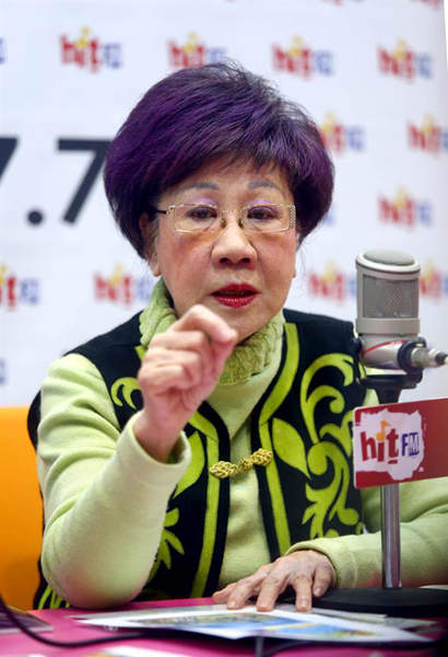 台湾地区前副领导人吕秀莲5日接受台媒专访时表示,经过她的分析,自己在台北市长选举有绝对的胜算。(图片来源:台湾《中国时报》)