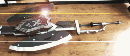 厉害了!岛国小哥竟然做出了《怪物猎人:世界》变形盾斧