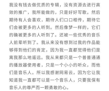 丁磊亲自给95后网易音乐人回信:多数人的成功,才是真正的繁荣-锋巢网