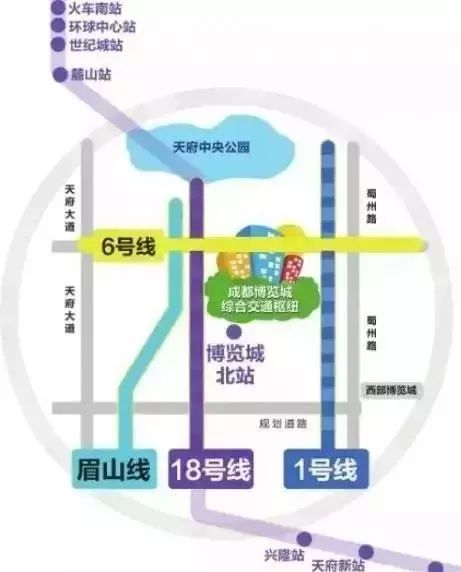 8公里 ③ 自驾:可从城区出发,经红星路南延线,梓州大道到达西博城;也