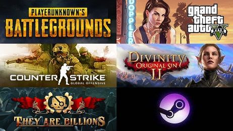 steam排行榜2017_Steam公布2017年度最佳游戏排行《绝地求生大逃杀》获两项铂金级