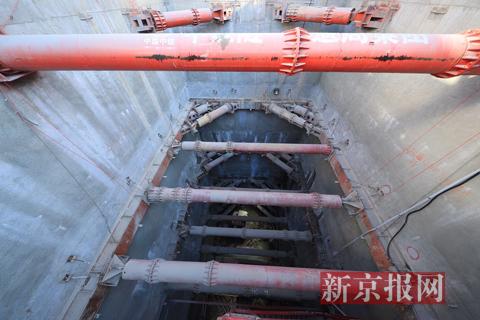 光熙门站施工现场。新京报记者 浦峰 摄