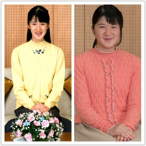 左图为日本宫内厅去年公布的爱子公主照片,右图为爱子公主近照。(图片来源于网络)
