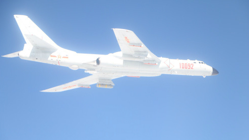 图为解放军轰6战机(图片来源:台媒)