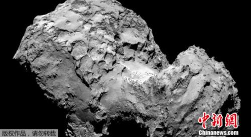 图为“67P/丘留莫夫-格拉西缅科”彗星。