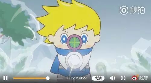 《海尔兄弟》动画片官方微博视频截图,片方称该视频为新版《海尔兄弟》调研片