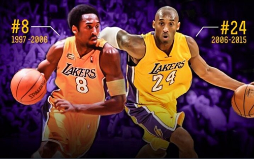 mamba out!这是8号科比和24号科比最后的衣钵