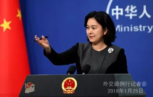 ▲1月25日,外交部发言人华春莹宣布相关消息。