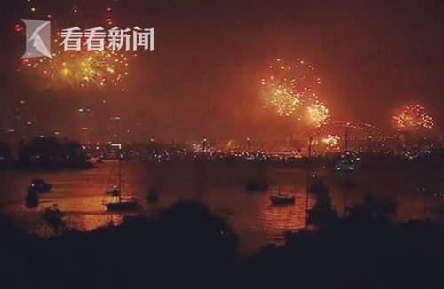 视频|给萌娃们看的新年焰火!悉尼港家庭版焰火
