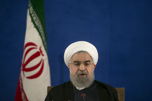 资料图片：伊朗总统鲁哈尼。新华社发