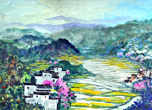 侯耘《大美中华》美术作品亮相