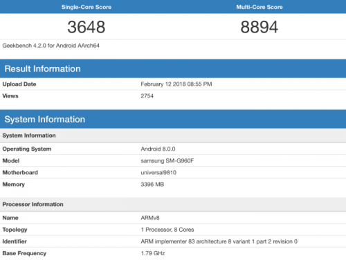 三星S9處理器大曝光 Exynos 9810更勝一籌