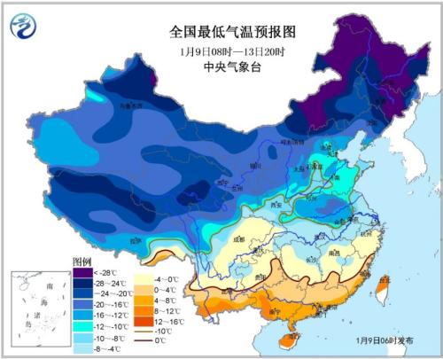 中国新闻网:寒潮黄色预警继续发布:东北华北局地降温10℃以上