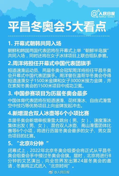 2018年平昌冬奥会今天开幕 这9张图不能错过