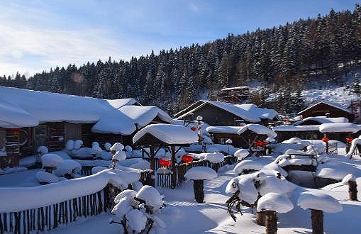 雪乡高清图片