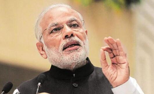 印度总理莫迪呼吁印巴双方停火一起去抗贫。（图源：巴基斯坦Geo电视台）