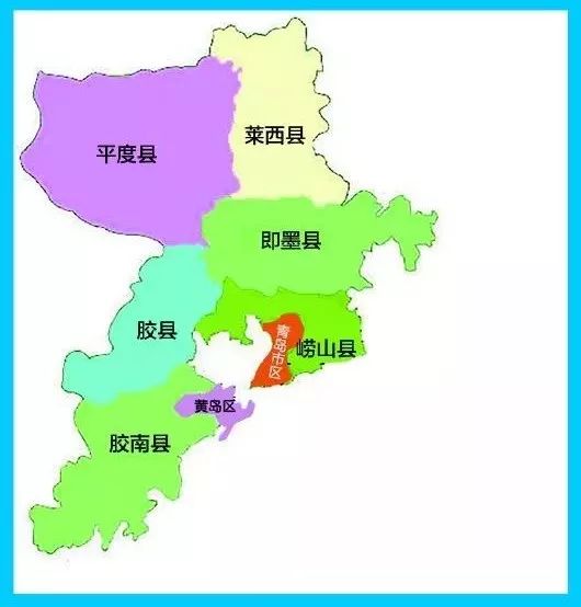 1978年11月,烟台地区的即墨县,昌潍地区的胶南县及胶县的大部分划归