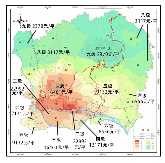 各区地价一览表 越秀区 海珠区 荔湾区 天河区 黄埔区 花都区 番禺区