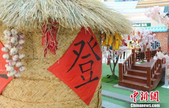 室内“桃花园”景致独特 刘栋 摄
