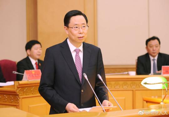 中国新闻网:蓝绍敏就任南京代市长 缪瑞林请辞市长职务