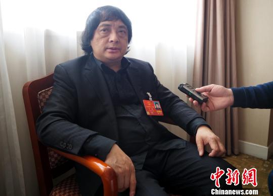 全国人大代表、景德镇陶瓷大学校长宁钢4日在北京接受记者采访。 刘占昆 摄