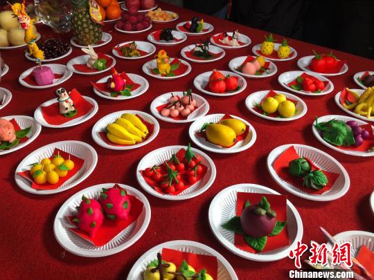 浙江非遗“杭坪摆祭”现场：精美米塑栩栩如生