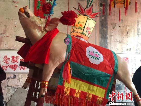 浙江非遗“杭坪摆祭”现场：精美米塑栩栩如生