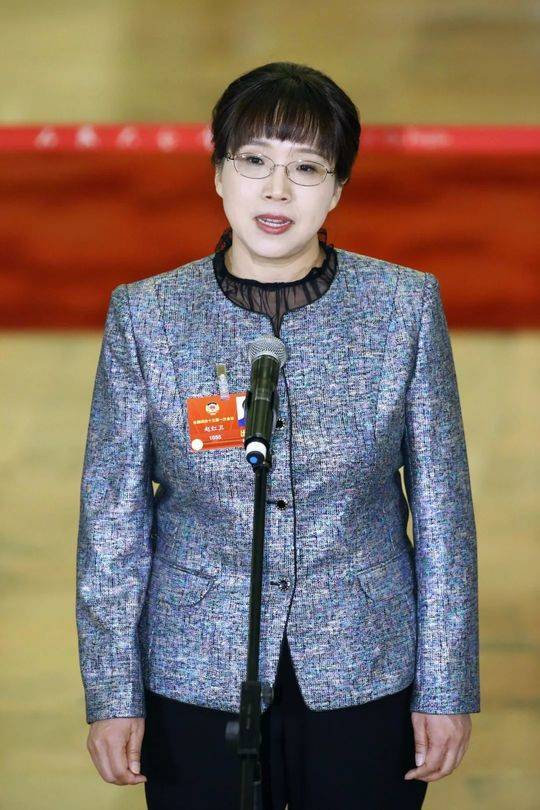 全国政协委员赵红卫在“委员通道”接受采访。新华社记者 沈伯韩 摄