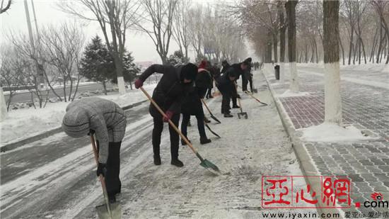 新疆昌吉市社区参与 冬日暖心美化家园 公益日