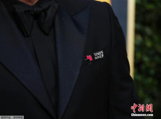 明星穿黑衣支持性侵受害者 金球奖刮起“黑色旋风”