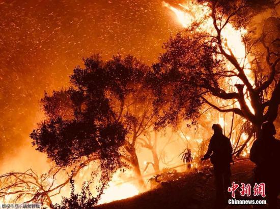 气象部门:美国南加州天气干燥 野火蔓延风险犹