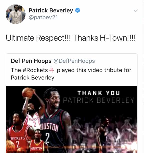 nba贝弗利感谢火箭,贝弗利火箭集锦