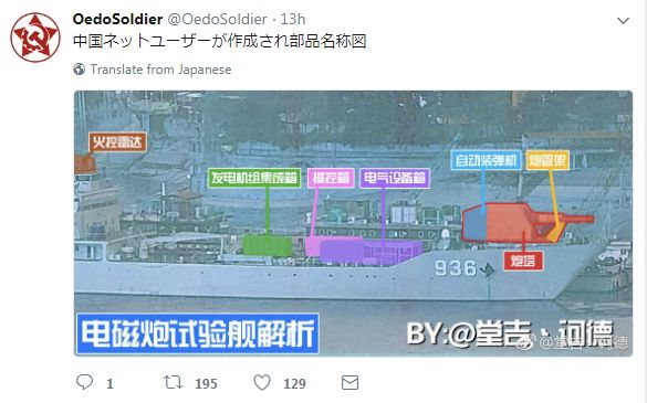 （推特网友“Oedo Soldier”发布的图片，日文意为“中国网民创建的部位名称图”）