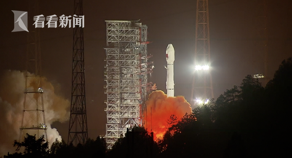 视频|上海研制北斗三号组网卫星成功完成一箭