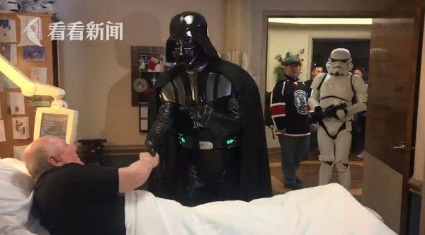 视频｜铁杆星战迷患癌住院无法观看最新电影 众人扮经典角色助其圆梦